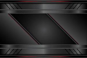metal red line and black dark on metallic futuristic technology abstract modern background. design vector illustration