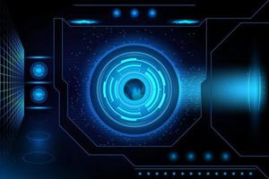 abstract background interface futuristic technology with electronic circuit line and globe.  vector illustration