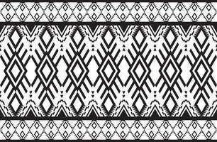 geometric design pattern fabric ethnic oriental traditional  abstract black and white. for embroidery style, curtain, background, carpet, wallpaper, cloth, wrapping, batik, fabric,Vector illustration. vector
