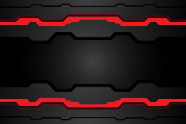 abstract metal black texture and line contrast red on metallic template modern technology design background. vector illustration