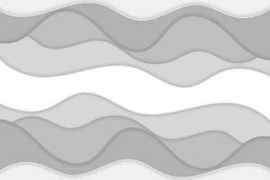 Paper art monochrome abstract template mirage concept black gray and white for background. Vector illustration design Hand drawn