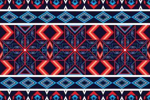 geometric design pattern fabric ethnic oriental traditional vector