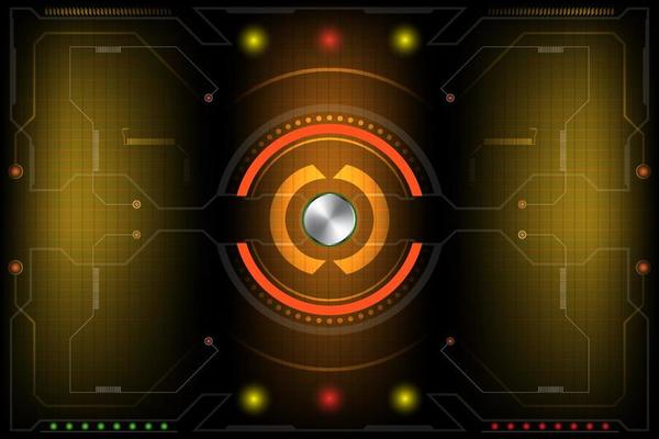 Technology Futuristic Interface screen. element digital design innovation hi-tech AI, UI background concept. vector and illustration