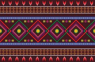 patrón de diseño geométrico tejido étnico oriental tradicional para el estilo de bordado, cortina, fondo, alfombra, papel pintado, tela, envoltura, batik, tela, ilustración vectorial. vector