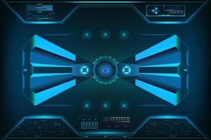 Technology Futuristic Interface screen. element digital design innovation hi-tech AI, UI background concept. vector and illustration