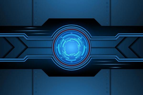 abstract interface futuristic door technology. background vector illustration