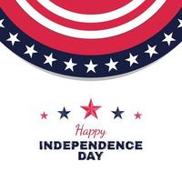 Happy Independence Day of the united states background vector