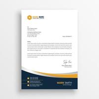 Corporate Business letterhead template vector