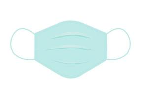 Medical mask vector icon. Hospital breathing medical respirator face mask. Protection against viruses and disease.