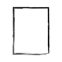 Realistic black frame isolated on white background. Perfect for your presentations. Vector illustration