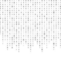 binary code zero one matrix white background beautiful banner wallpaper design illustration vector