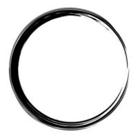 vector brush strokes circles of paint on white background. Ink hand drawn paint brush circle . Logo, label design element vector illustration. abstract circle. Frame.