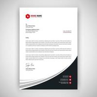 Corporate Business letterhead template vector
