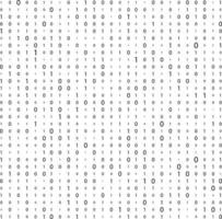 binary code zero one matrix white background beautiful banner wallpaper design illustration vector