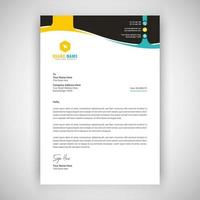 Corporate Business letterhead template vector