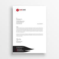 Corporate Business letterhead template vector