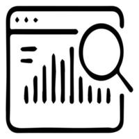 Assess icon like review audit risk. Financial analysis icon on white background. Vector illustration.
