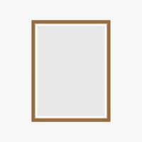 Realistic black frame isolated on white background. Perfect for your presentations. Vector illustration.