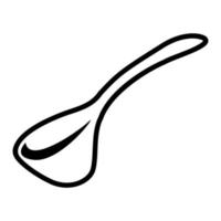 Coffee spoon vector icon on a white background.