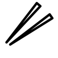 Chopsticks vector icon on a white background.