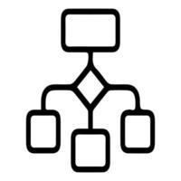 Computer network icon on white background. Vector illustration.