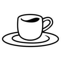 Cup icon on a white background. Vector illustration.