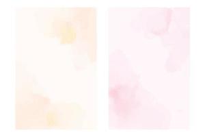 Pastel watercolor background collection vector