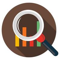 Graph analysis business icon vector illustration.