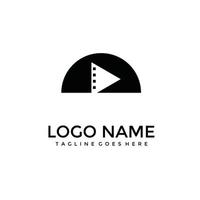 Media Player Logo Template vector