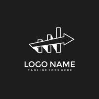 Marketing Chart Business Logo Template vector