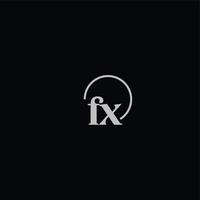 FX initials logo monogram vector