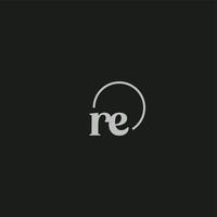 RE initials logo monogram vector