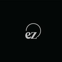 EZ initials logo monogram vector