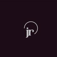 JR initials logo monogram vector