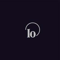 IO initials logo monogram vector