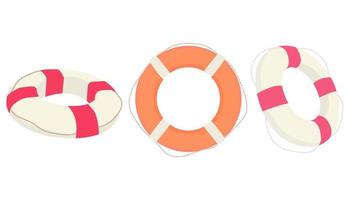 beach float set for summer design vector