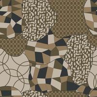 patrón sin costuras forma abstracta color vintage. patrón para textiles de tela. vector