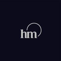 HM initials logo monogram vector