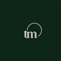 TM initials logo monogram vector