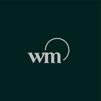 WM initials logo monogram vector