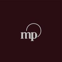 MP initials logo monogram vector