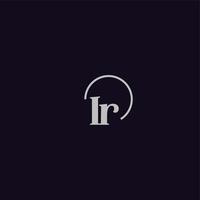 IR initials logo monogram vector