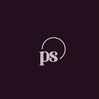 PS initials logo monogram vector