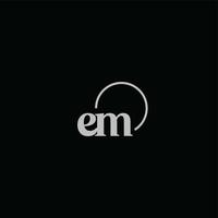 EM initials logo monogram vector