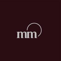 MM initials logo monogram vector