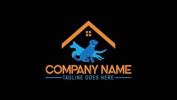 Dog Home Care Logo Design Template vector