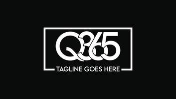 Q365 Monogram Logo Design Template vector