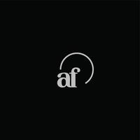 AF initials logo monogram vector