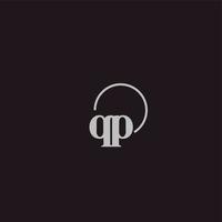 QP initials logo monogram vector