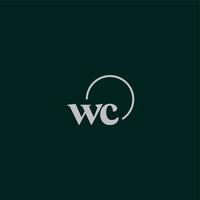 WC initials logo monogram vector